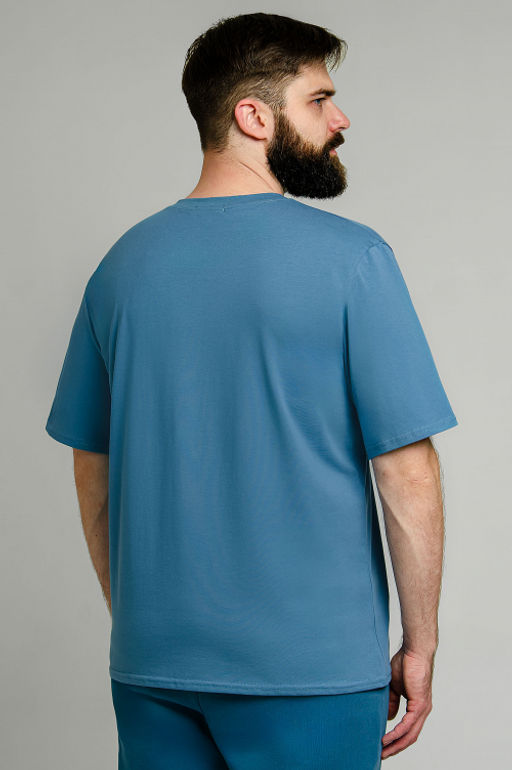 Арт. 67114/9 Футболка мужская 48-58 (6 шт) Цвет:джинс - Идеал фото 9