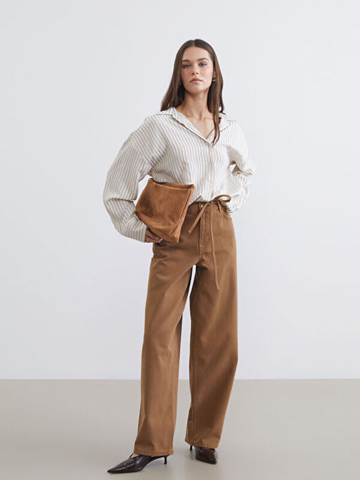 Baggy Fit Kad?n Jean Pantolon