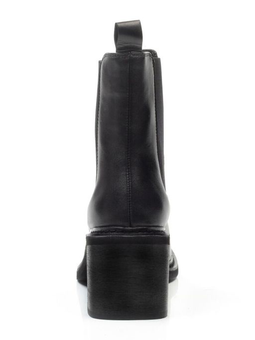 01-E21B-1A BLACK Ботинки демисезонные женские (натуральная кожа, байка) - Фабричный китай фото 12