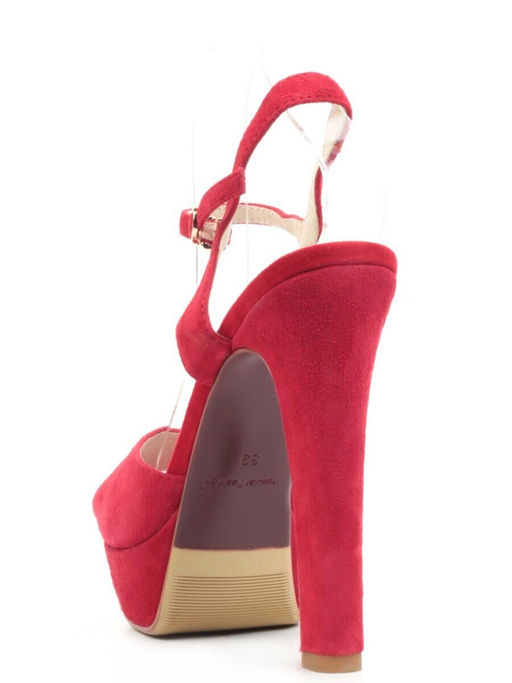 06-87VB RED Туфли женские (натуральная замша)