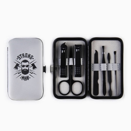 Маникюрный набор 7 предметов Strong man, 10.8×6.7 см