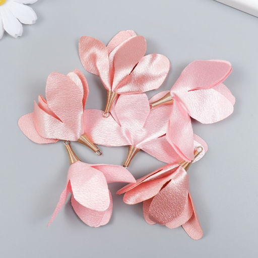 Декор для творчества текстиль Бутон, бутонов вишни, набор 6 шт., 6 см