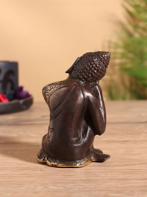 Сувенир «Спящий Будда», 8×8×13 см, бронза