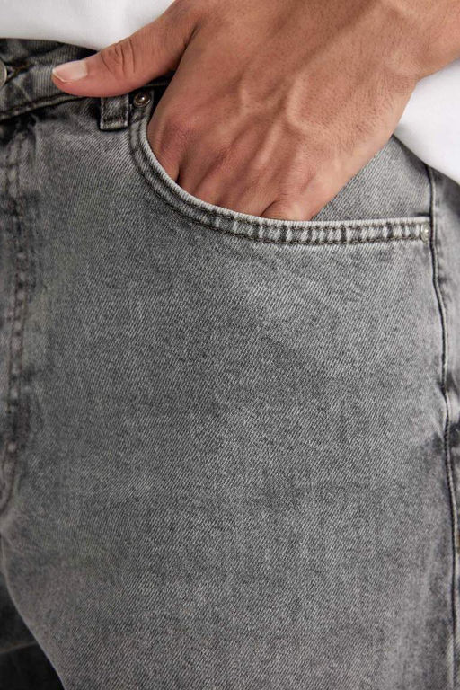 Джинсовые брюки Baggy Fit с широким узором и нормальной талией, широкие брюки - Defacto фото 5