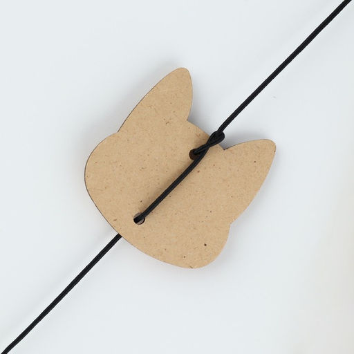 Дразнилка с деревянной подвеской Мордочка, 4 см - Пушистое счастье фото 3