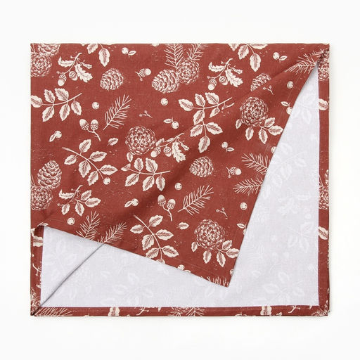 Скатерть «Этель New Year's plants» 149×180 см, 100% хл, рогожка 186 г/м²
