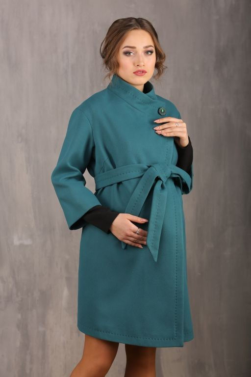 Пальто для беременных 18610-887 (малахит)