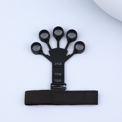 Массажёр для разработки рук и пальцев, с манжетом, 8×14×2.8 см, чёрный