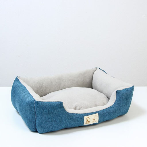 Лежанка для кошек и собак синяя, 45х35х11 см - Пушистое счастье фото 2