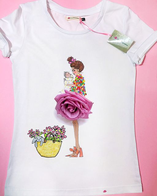 Эксклюзивная футболка Yana Pletneva упаковка плотный Zip пакет!