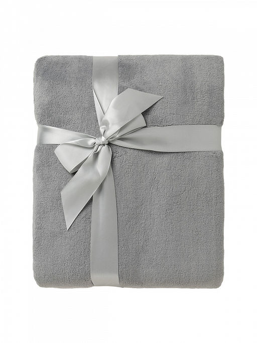 Плед плюшевый 200x220 светло-серый - Denastia фото 3