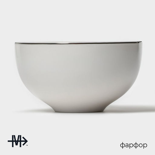 Салатник Magistro La Perle, 250 мл, d=10.2 см, фарфор, белый фото 2