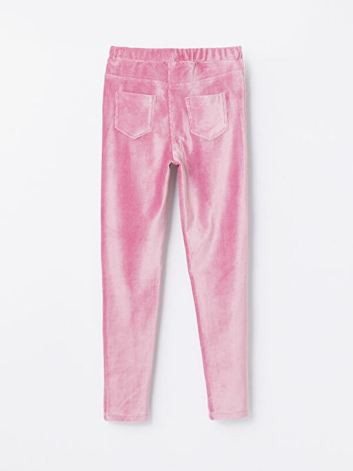 Beli Lastikli Kadife K?z ?ocuk Tayt - Waikiki фото 2