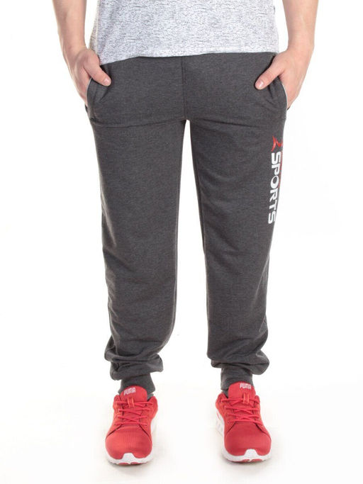 YFB213 DK. GREY Брюки спортивные мужские (87% хлопок, 13% полиэстер) - Фабричный китай фото 3