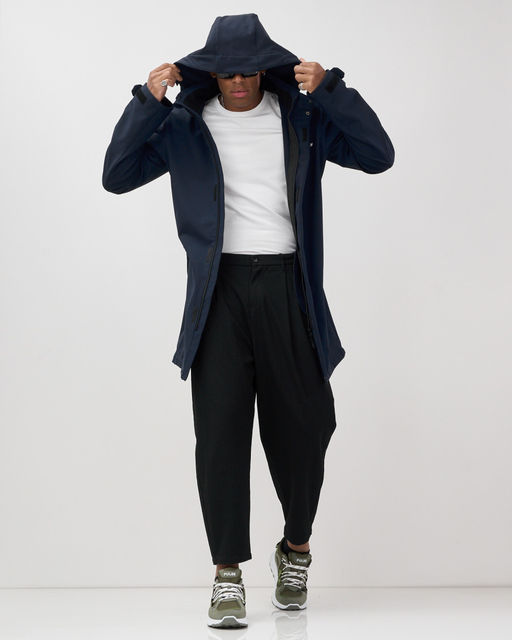 Парка спортивная мужская с капюшоном softshell темно-синего цвета 9565TS - Mtforce фото 12