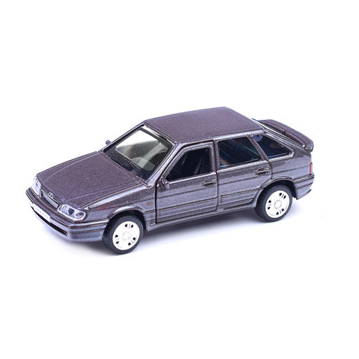Машина металл LADA -2114 "Samara" 12 см. (двер, баг, баклажан) инерц., в коробке
