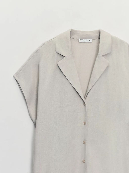 Льняная блуза с отложным воротником ZR2605012003-36 / Zarina