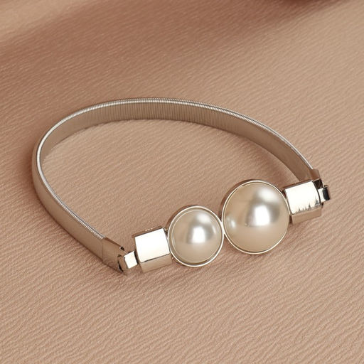 Цена за 2 шт. Подхват для штор Жемчужные круги, 31,5 см, цвет серебряный - Арт узор фото 2