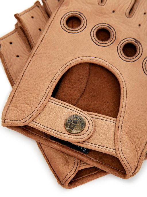 Перчатки мужские б/п OS898 camel - Eleganzza фото 3