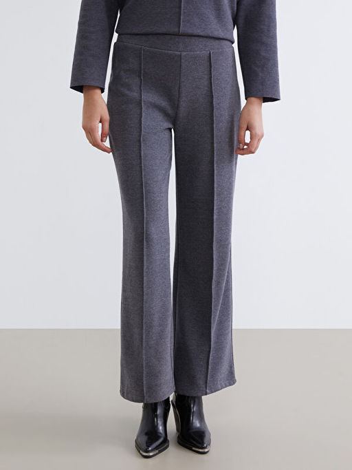 Beli Lastikli Kad?n Triko Pantolon