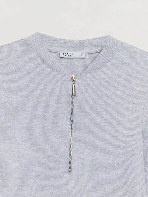 Джемпер на молнии из хлопка / Zarina