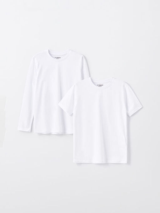 Bisiklet Yaka Basic Erkek ?ocuk Ti??rt 2li