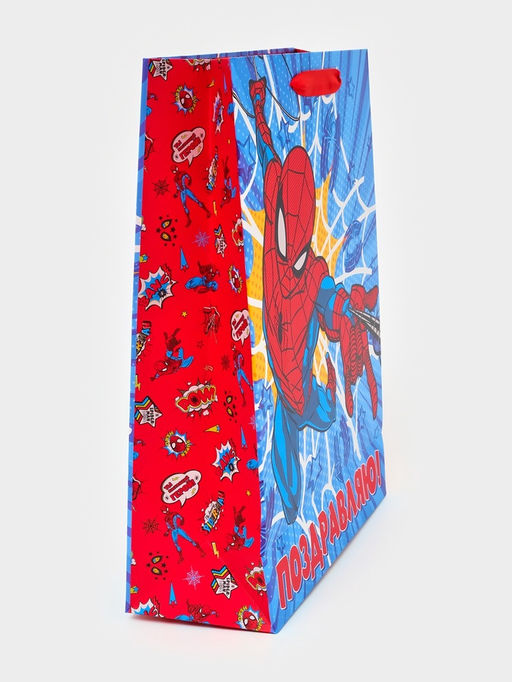 Пакет подарочный «Супергерой», 26×9×30 см