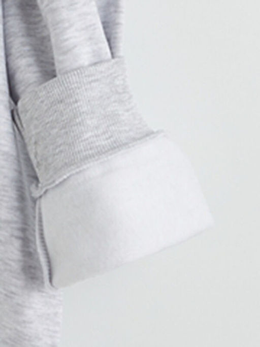 Bask?l? K?z ?ocuk Kal?n Sweatshirt