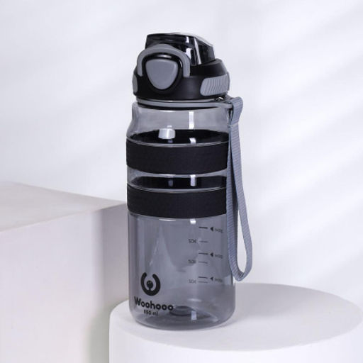 Бутылка для воды спортивная Woohooo H2O цвет Black + Gray 850 ml - Галеонтрейд фото 2