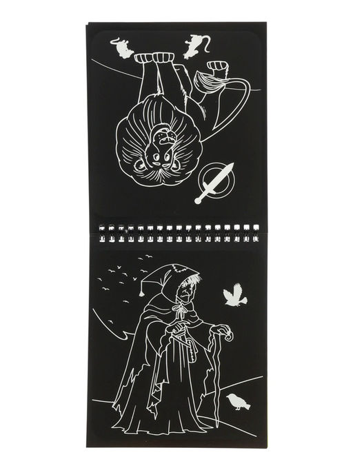 Альбом гравюр "Волшебник изумрудного города", 8 гравюр, цветной фон, Александр Волков