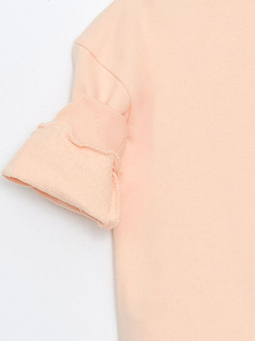 Bisiklet Yaka Bask?l? Erkek ?ocuk Sweatshirt