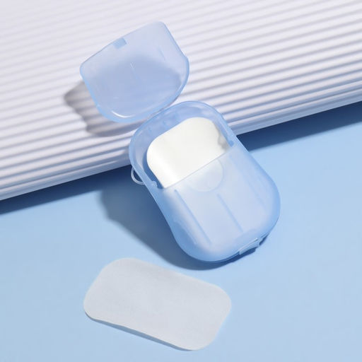 Цена за 6 шт. Мыло листовое, в пластинах, 18 ( 2) шт, в футляре, цвет голубой - Onlitop фото 8