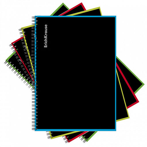 Цена за 12 шт. Тетрадь общая ученическая на спирали ErichKrause Accent, А4, 120 листов, клетка, ламинация глянцевая, структурное тиснение лён  фото 11