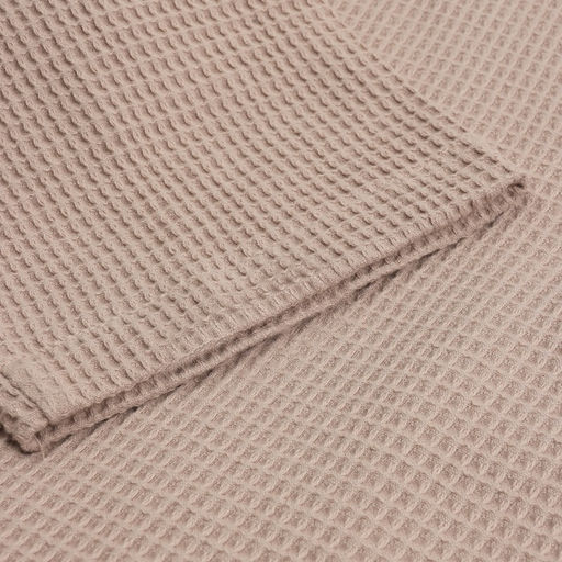 Халат вафельный мужской SL HOME: Basic «Саббиа», размер M, хлопок 100%, коричневый