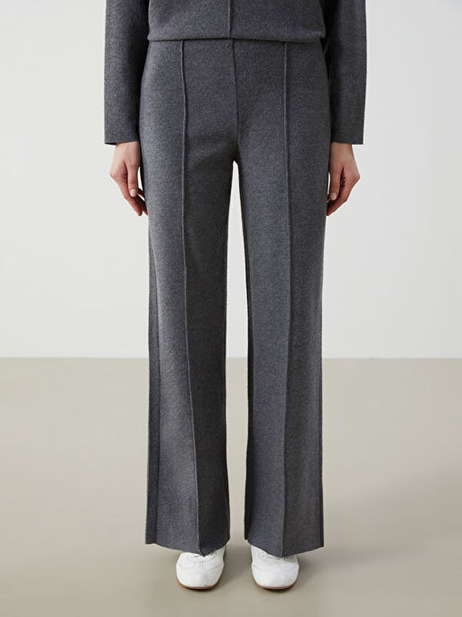 Beli Lastikli Kad?n Triko Pantolon