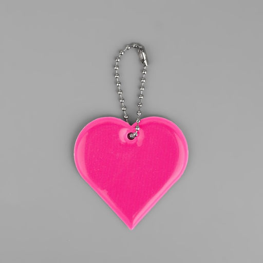 Цена за 10 шт. Светоотражающий элемент «Сердце», двусторонний, 5×5 см, МИКС