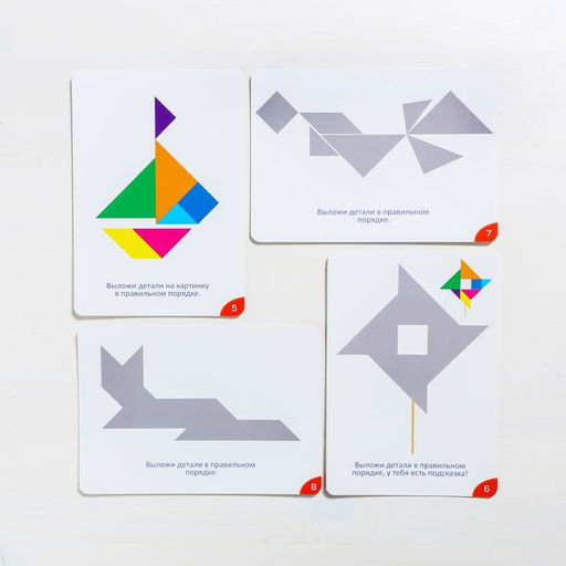 Настольная развивающая игра-головоломка Танграм - Лас играс фото 3