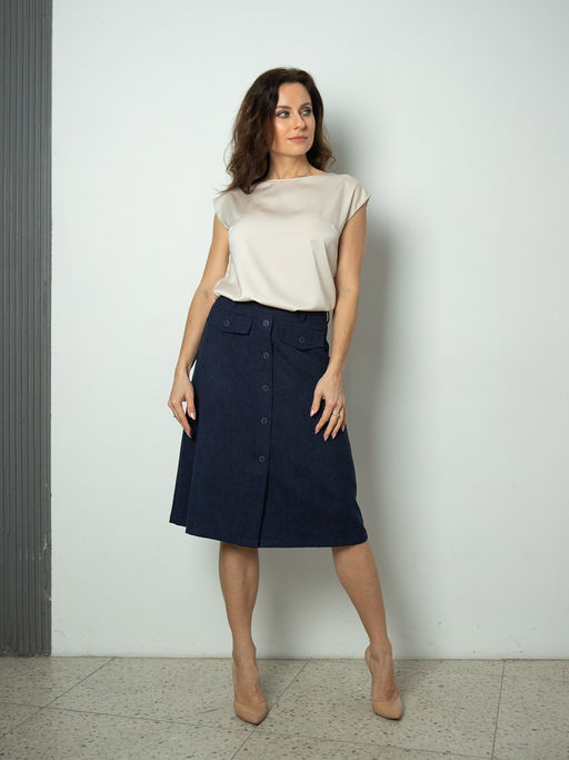 вельветовая юбка 1008-0771 - Трика фото 4