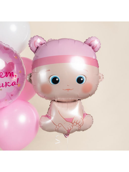 Воздушный шар фольгированный 33" «Малышка девочка»