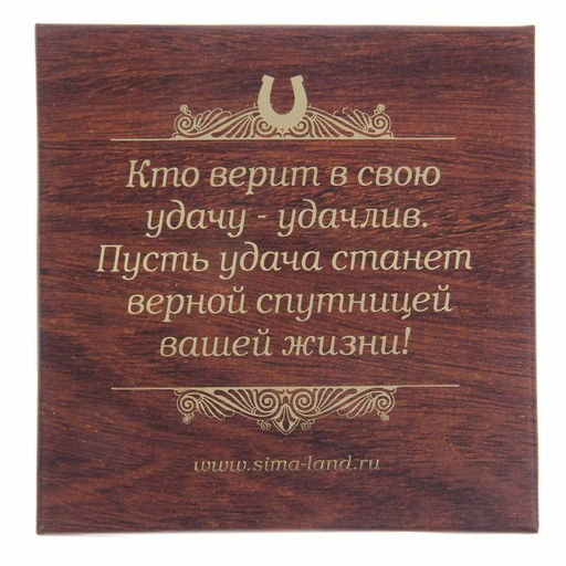 Подкова Гармонии и любви вашему дому, 7 х 7 см.