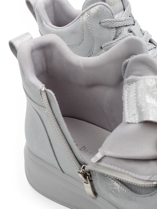 01-A324-6B GRAY/LT. BLUE Ботинки демисезонные женские (натуральная кожа)