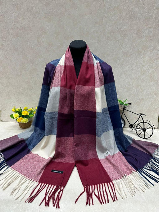 Палантин из кашемира, мультицвет