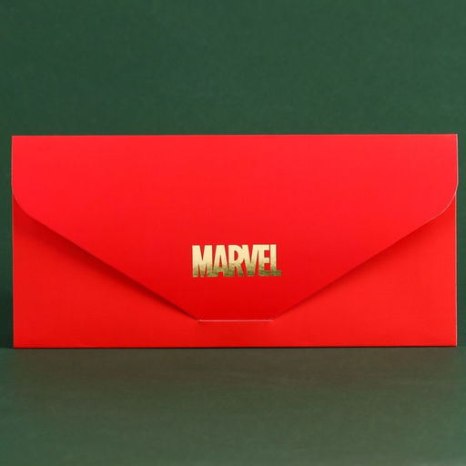 Цена за 10 шт. Конверт для денег «MARVEL», софт тач, тиснение, 19 х 9 см, Мстители