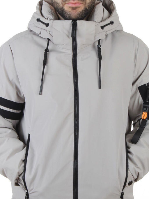 D6821 LT. GRAY Куртка мужская зимняя (200 гр. холлофайбер)