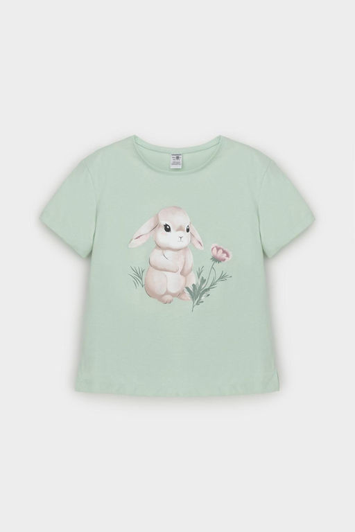 Crockid _ КР 302703/пастельно-зеленый к545 фуфайка (футболка) для дев  фото 5