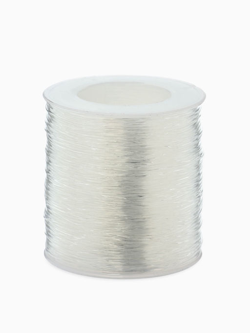 Нить силиконовая резинка, d=0.8 мм, L=100 м, прозрачная