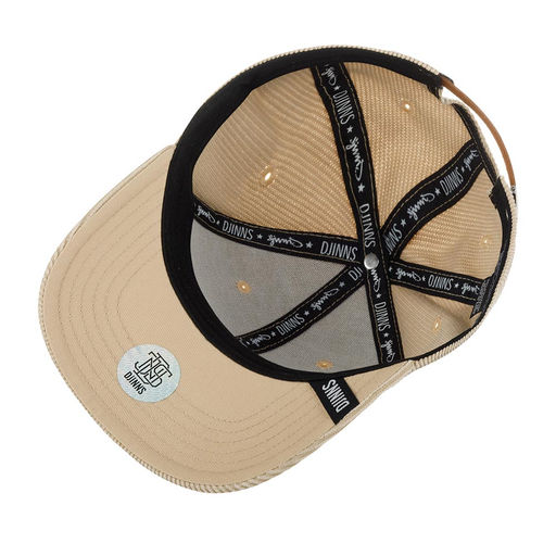 Бейсболка DJINNS арт. 6P TrueFit Corduroy (бежевый)