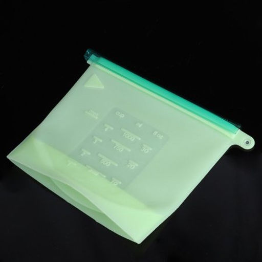 Пакет силиконовый для хранения с герметичной застежкой 1000 мл / HR-102 /уп 100/ - Галеонтрейд фото 2