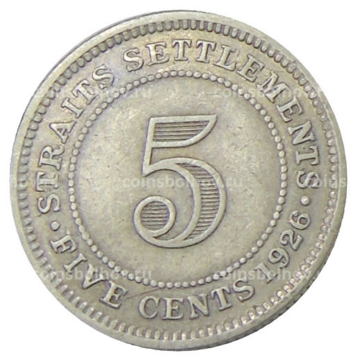 5 центов 1926 года Стрейтс Сетлментс