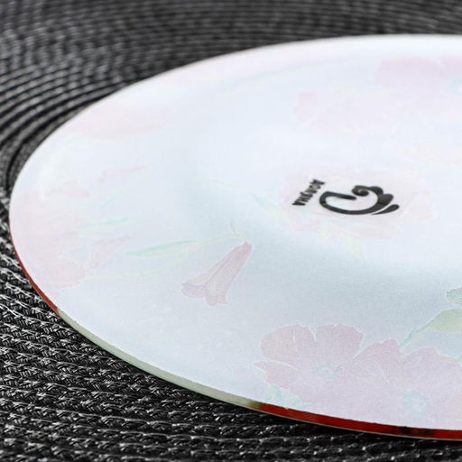 Тарелка стеклянная обеденная Доляна Красные маки, d=23 см  фото 3